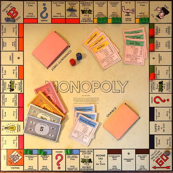 Monopoly board game - or, the British class system 101